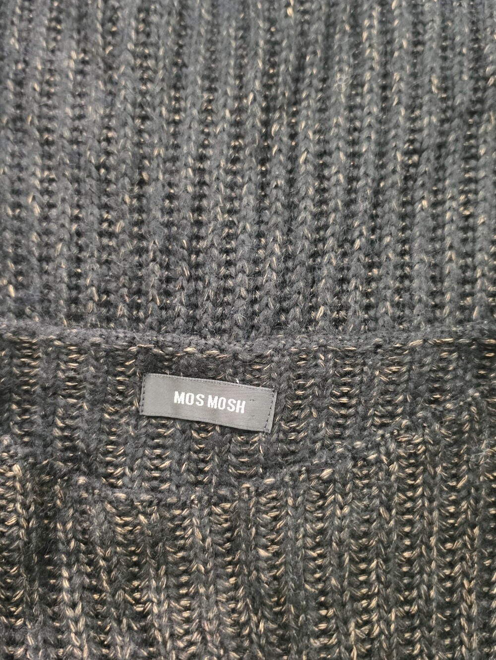 MOS MOSH Black Ribbed Button-Shoulder Sweater - Picture 8 of 10